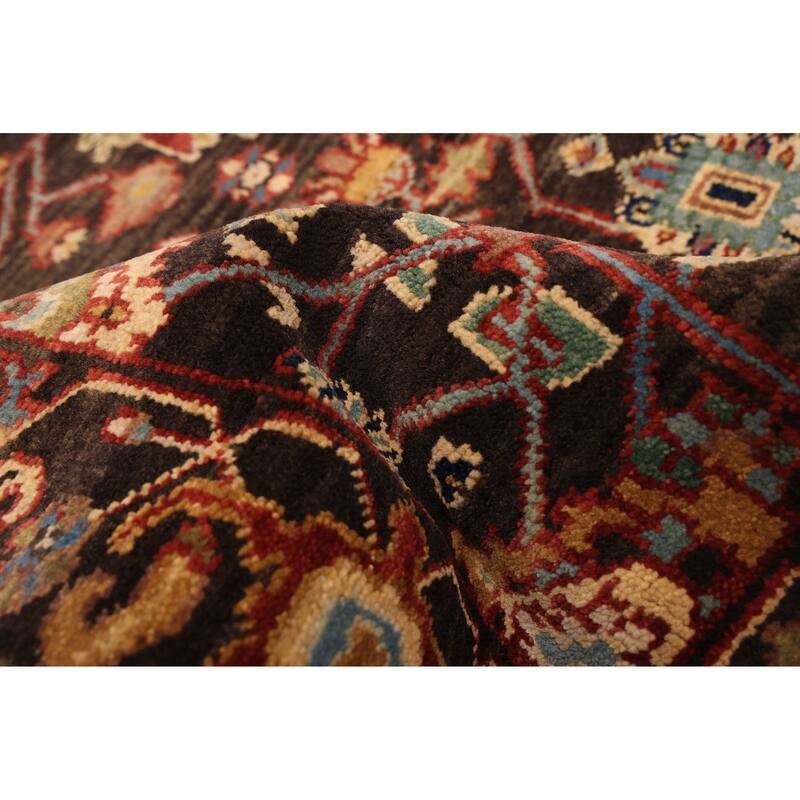 ECARPETGALLERY Hand-knotted Jules Sultane Black Wool Rug - 4'0 x 6'1