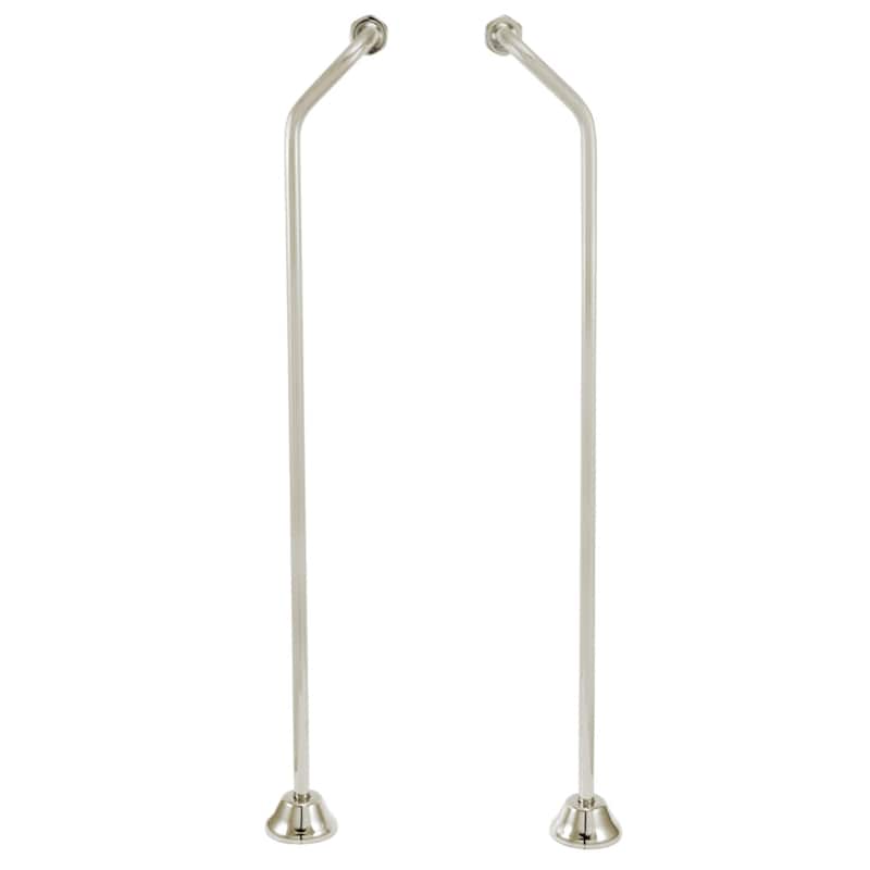 Vintage Double Offset Bath Supply - Polished Nickel