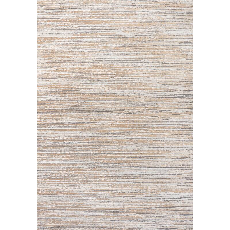 JONATHAN Y Slant Modern Strie' Area Rug - 8 X 10 - Beige/Gray