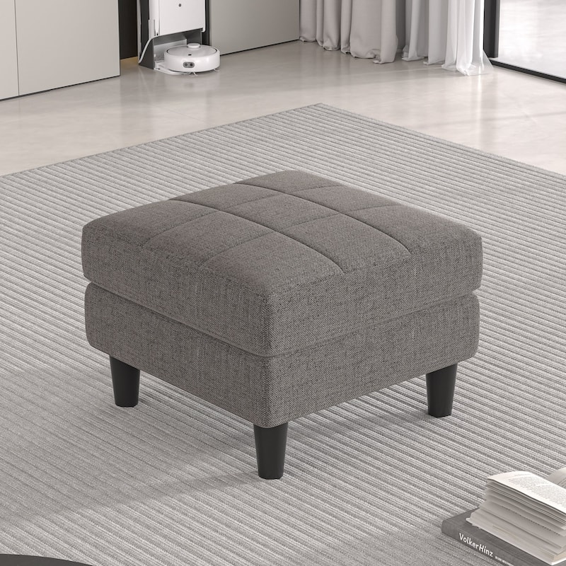 Javlergo Convertible Sectional Sofa, L Shaped Couch with Linen Fabric, Reversible 3-Seater Lounge Couch for Living Room