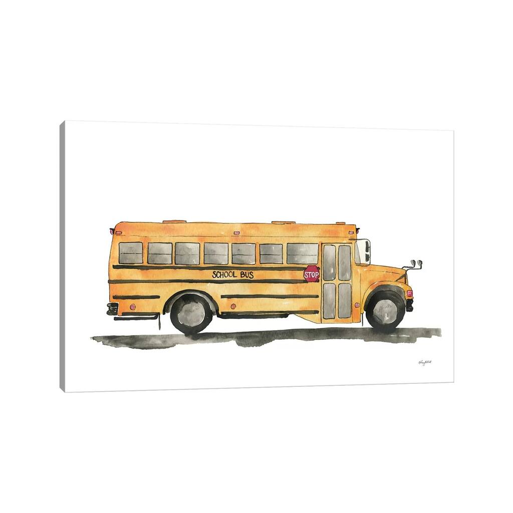 iCanvas "School Bus" by Kelsey McNatt Canvas Print