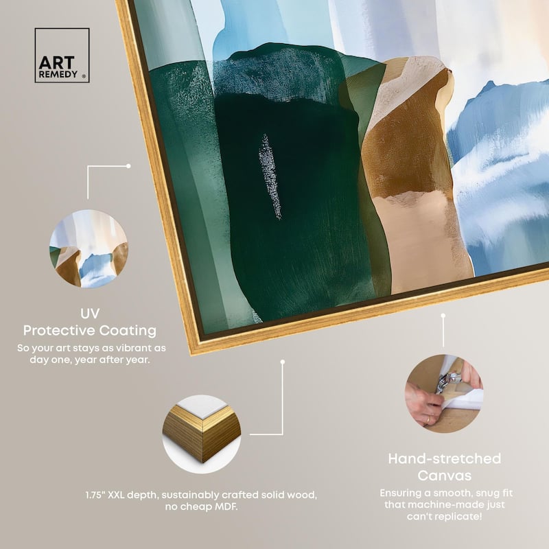 Contoured Calm II Canvas by Art Remedy