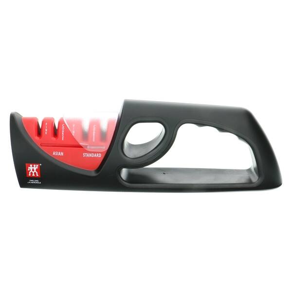 Shop Zwilling J A Henckels 4 Stage Pull Through Knife Sharpener Stainless Steel Overstock 18327044