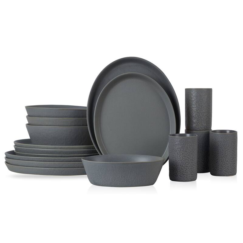 Stone by Mercer Project Katachi Stoneware Dinnerware Set