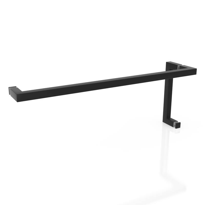 Glass Warehouse 78" x 62.75" Frameless Towel Bar Shower Door - Wall Hinge