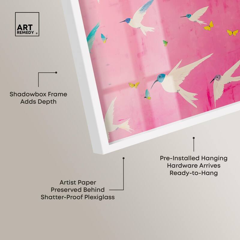 Soaring Sorbet Shadowbox by Art Remedy