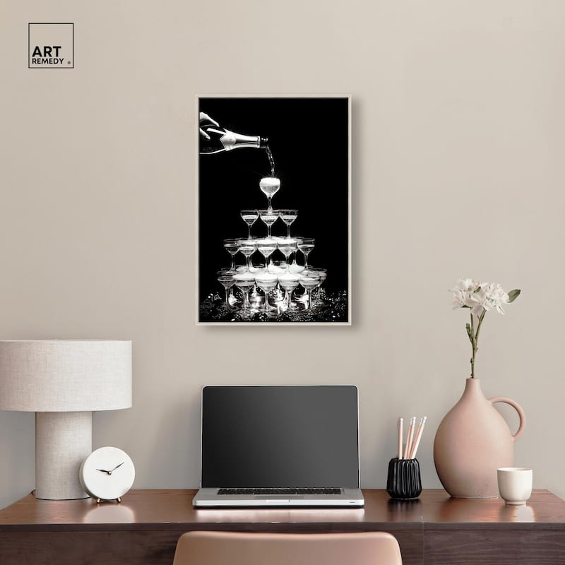 Flow of Fizz Canvas by Art Remedy
