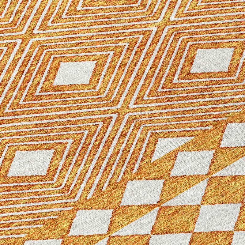 HomeRoots Geometric Transitional Rectangle Outdoor Rug
