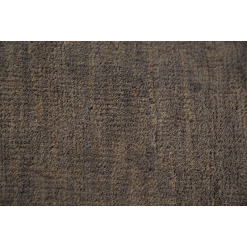 Gabbeh Modern Area Rug Hand-Knotted Contemporary Wool Carpet - 6'11" x 9'7"