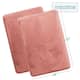 Clara Clark Ultra Soft Plush Bathroom Rug - Non-Slip, Velvet, Memory Foam Bath Mat - Set of 2