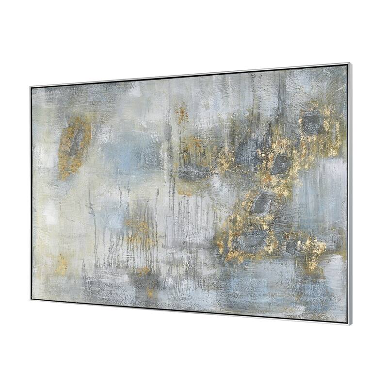 Elk Home Remembered Gold Neutral Fabric 60 Inch Wide Wall Art