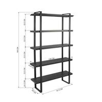 Retro Style Bookcase with 5-Tire Open Shlef - Bed Bath & Beyond - 37919130