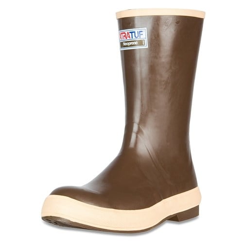 Xtratuf Men's Legacy 12" Plain Toe Fishing Boots w/ Chevron Outsole - Size 14
