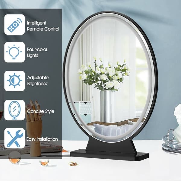 Hollywood Vanity Makeup Mirror LED Light, Dimmable, Round Mirror