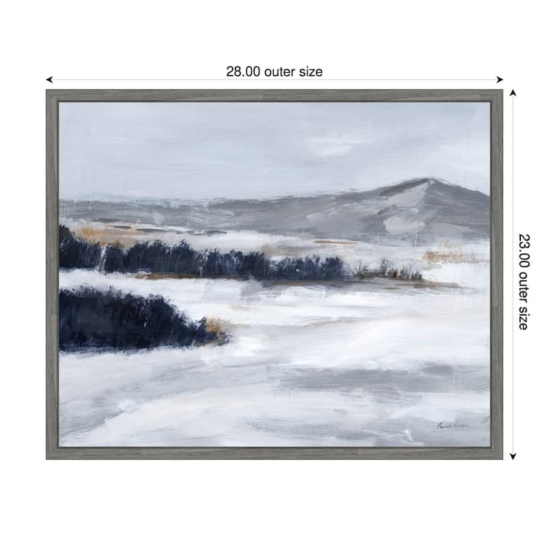 Cold Beauty by Pamela Munger (28 x 23 in.), Framed Canvas Wall Art Print - Sylvie Greywash