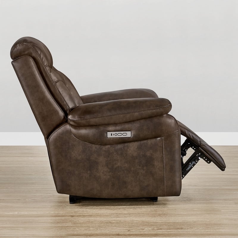 Spruce & Spring Dual Motor Power Recliner Wall Hugger with Power Headrest