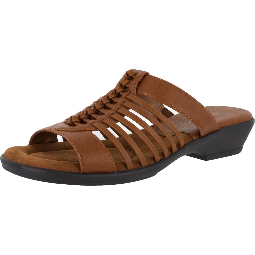 extra wide womens slides