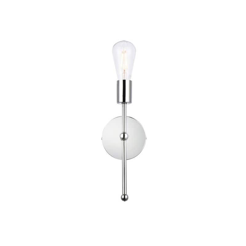 Elegant Lighting LD2356 Keely 12" Tall Bathroom Sconce - Chrome