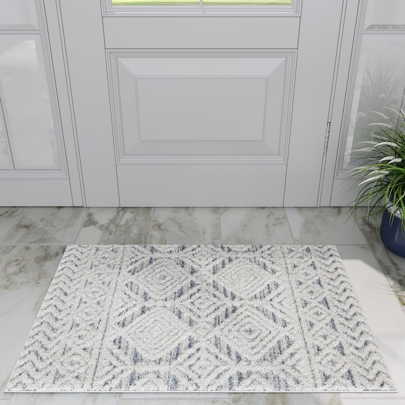 Monique Moroccan Diamond Indoor Area Rug