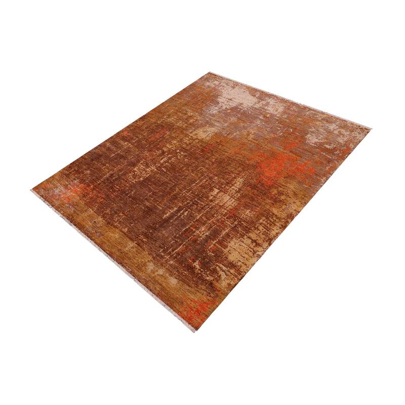Modern Ziegler Randall Rust Gold Wool&Silk Rug - 7'10'' x 10'3''