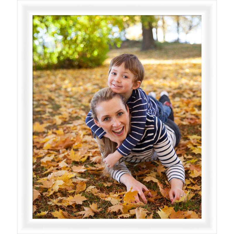 Oliver Narrow Framed Picture Frame, Photo Frame - 20x24 - Oliver White Narrow