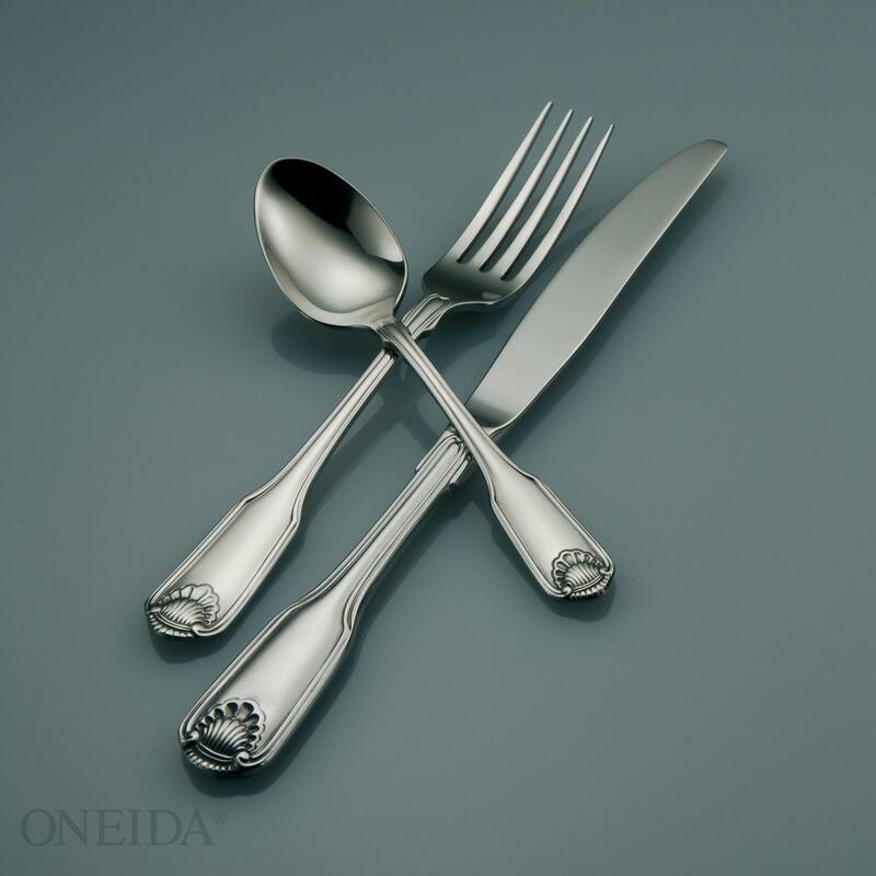 Oneida 18/10 Stainless Steel Classic Shell Dinner Forks (Set of 36)