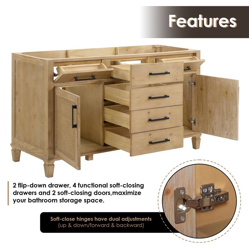 Altair Solana Bath Vanity Base without Top and Sink, no Mirror