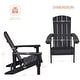 preview thumbnail 40 of 102, BONOSUKI Patio Adirondack Chair w/Cupholder,Weather Resistant-Set of 4