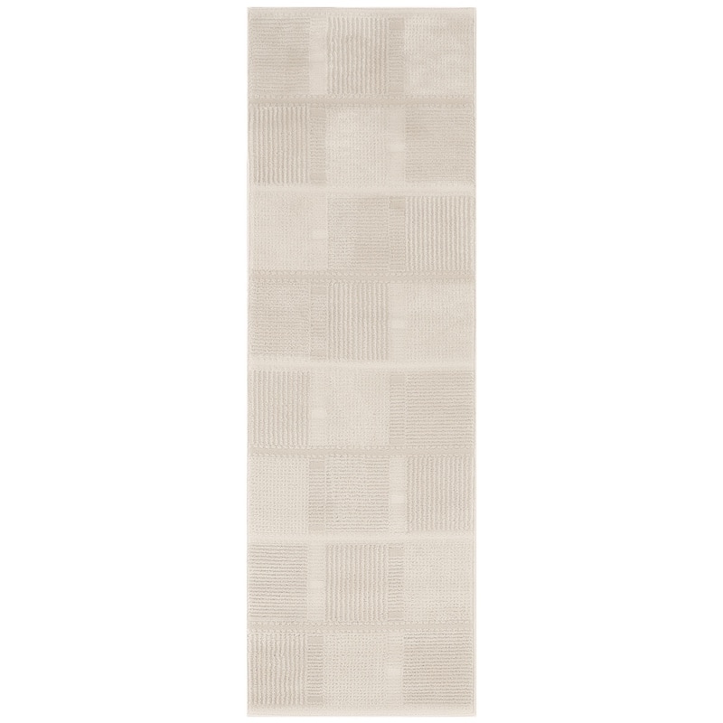 Nourison Nordic Indoor only Geometric Area Rug - 2' x 6' - Ivory/Beige