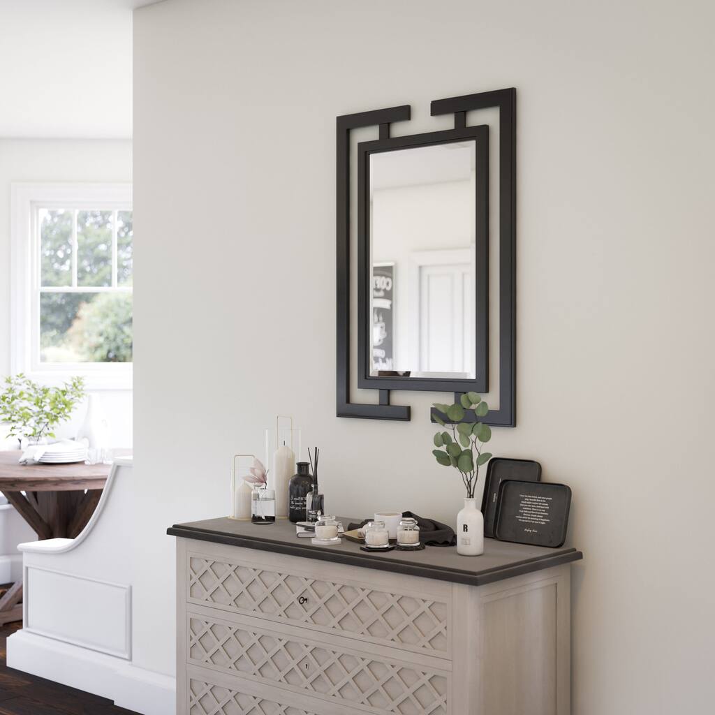 Kenroy Home Shinto Wall Mirror - Gloss Black