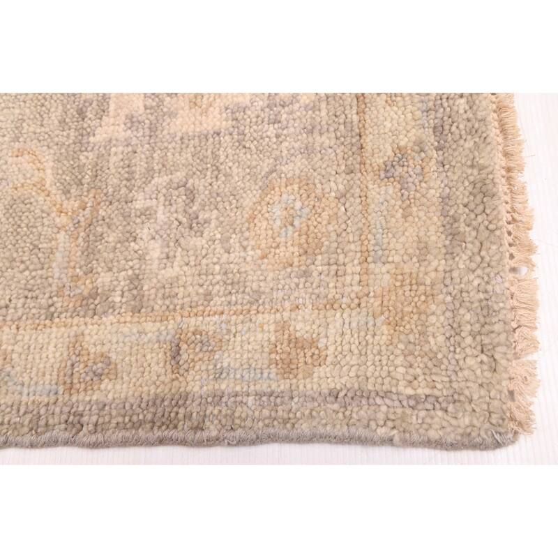 ECARPETGALLERY Hand-knotted Modern Oushak Grey Wool Rug - 8'3 x 11'11