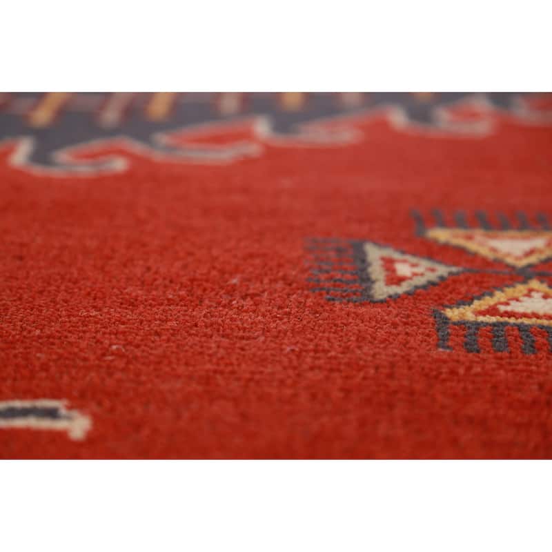 Palace Size Red Viss Indian Large Rug Handmade Wool Carpet - 12'2"x 17'9"