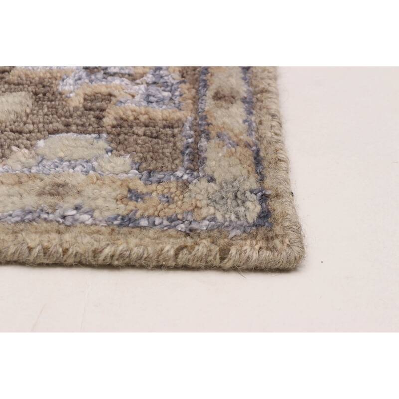 ECARPETGALLERY Hand-knotted Jules Serapi Tan Silk, Wool Rug - 5'3 x 7'7