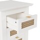 preview thumbnail 31 of 46, 3-Piece Queen Bedroom Set with Platform Bed, Rattan Headboard, and Nightstands