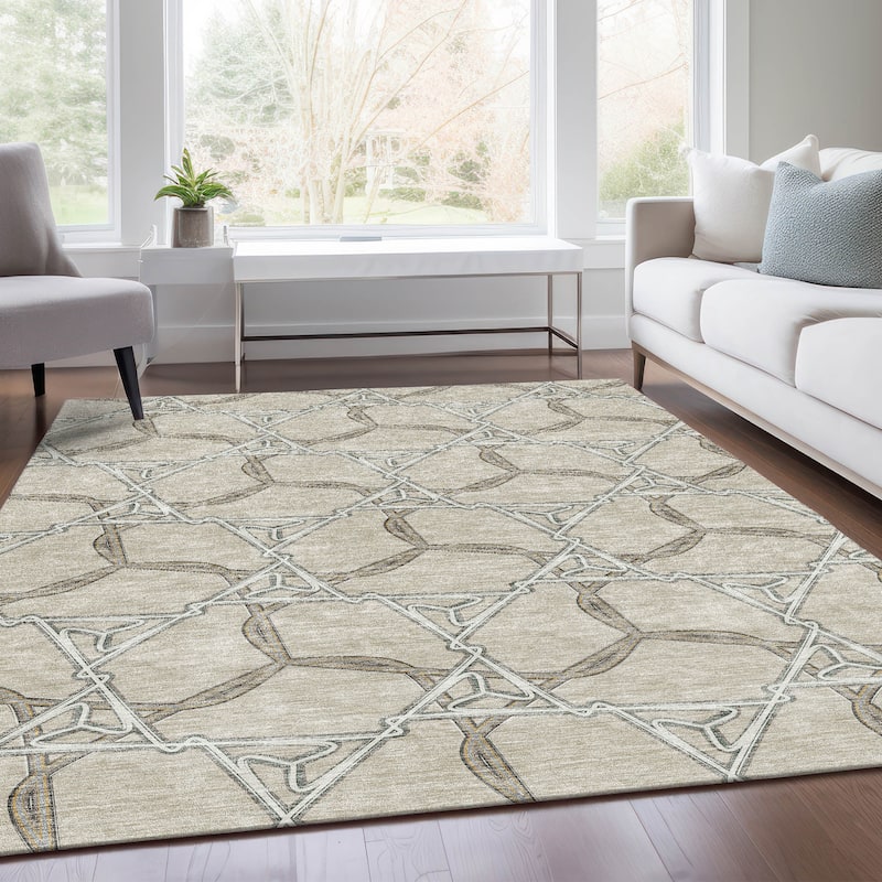 Premium Washable Super Soft Modern Tangle Mayfield Rug