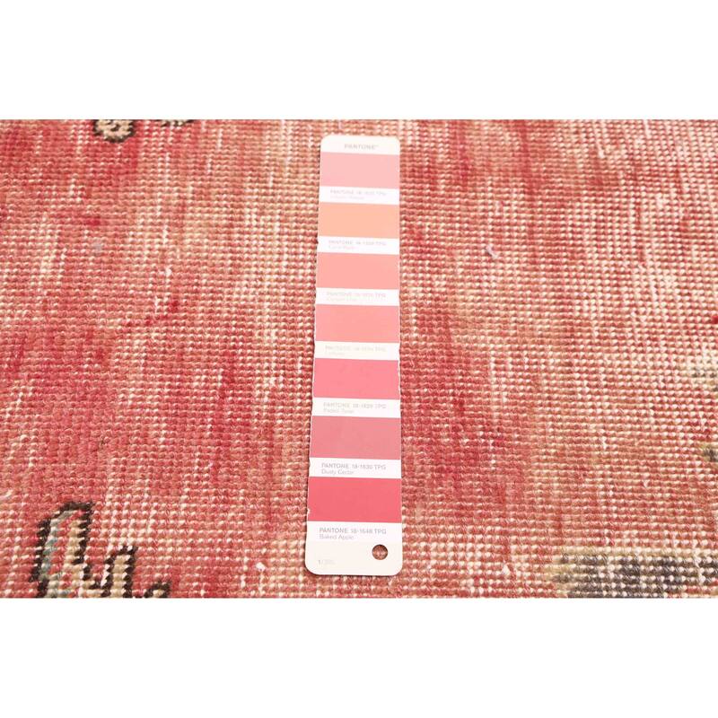 ECARPETGALLERY Hand-knotted Antalya Vintage Light Red Wool Rug - 8'11 x 12'7