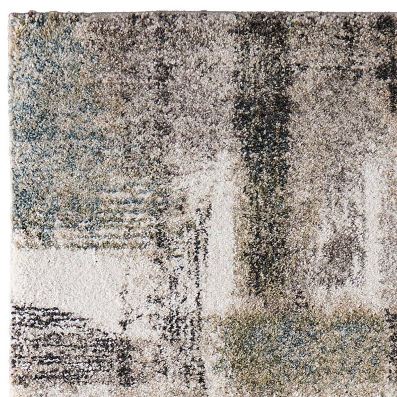 HomeRoots Abstract Industrial Rectangle Area Rug