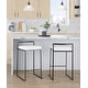 preview thumbnail 36 of 72, Porch & Den Forrest Contemporary Black Stackable Fully Welded Counter Stool (Set of 2)