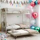 preview thumbnail 14 of 24, Kids and Baby Twin over Full Bunk Bed with Sturdy Metal and Safety Guardrail