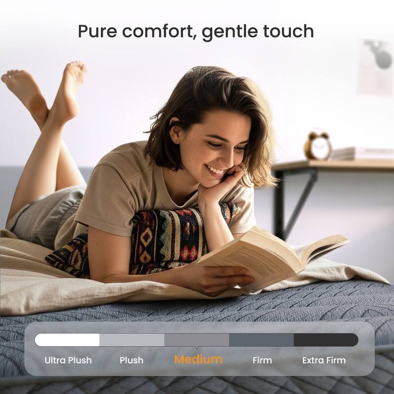 SweDrea Twin Size 10 in. Hybrid Mattress – Medium Firm Breathable and Supportive for Pressure Relief in Dorms, Apartments