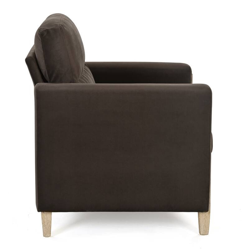 Stylish Living Room Sofa with High-Resilience Foam and Rubber Wood Legs - Easy Assembly
