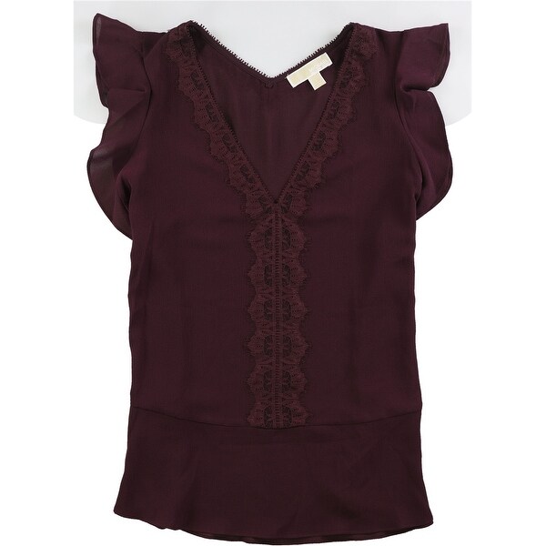 michael kors red blouse