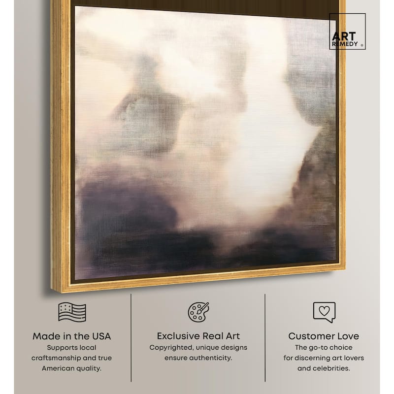 Pale Taupe I Canvas by Art Remedy