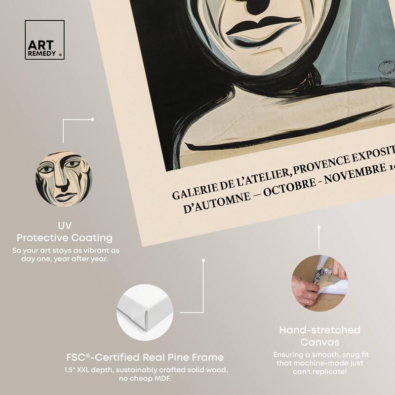 Face of Guernica Canvas by Art Remedy, Gallery Wrapped