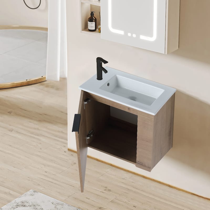 Topcraft 22-inch Wall Mount Bathroom Vanity with Sink - 22"