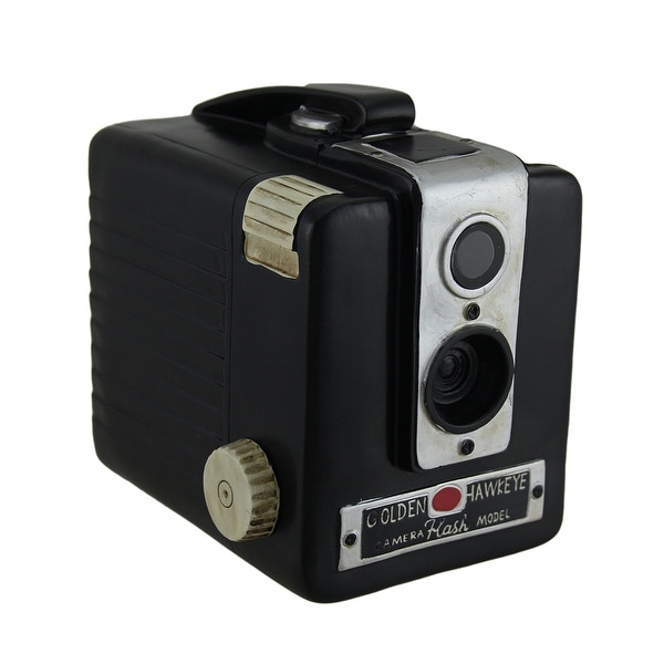 Retro Brownie Hawkeye Vintage Style Camera Coin Bank - 5 X 5 X 4 inches