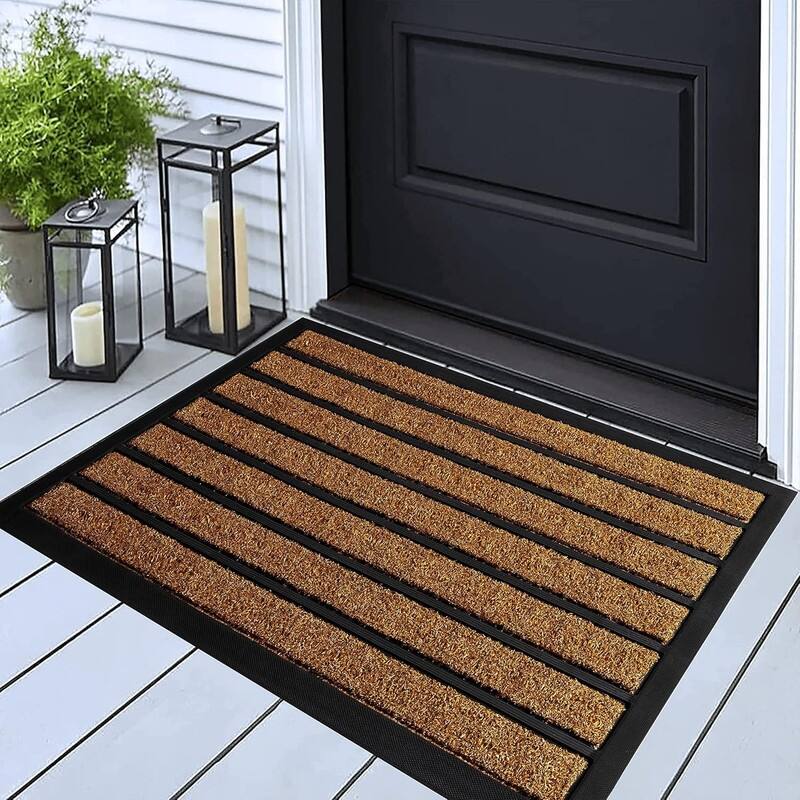 Dirt Trapping Outdoor Welcome Mats - Non-Slip - "30"" x 17 "