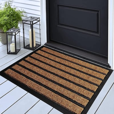 Dirt Trapping Outdoor Welcome Mats - Non-Slip