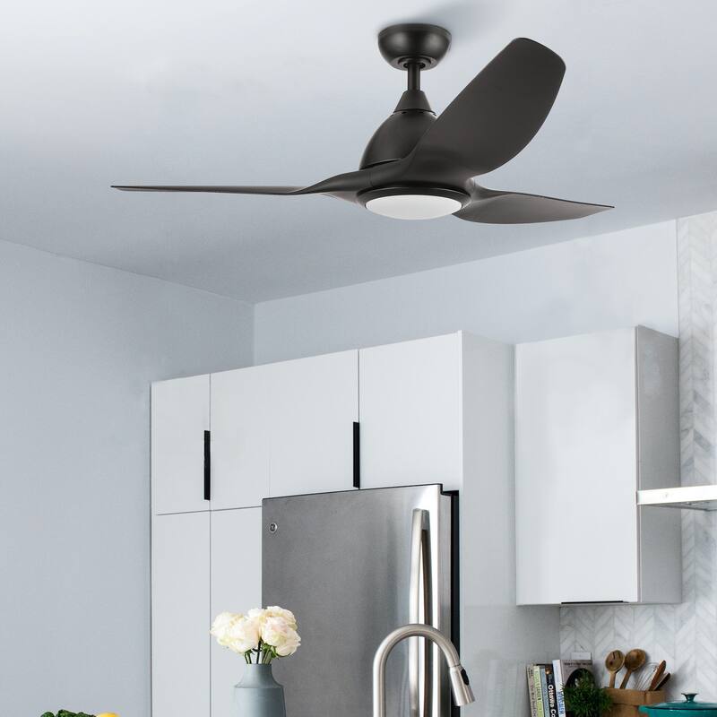 CO-Z 52" 3-Blade LED Ceiling Fan with Light Kit and Remote Control
