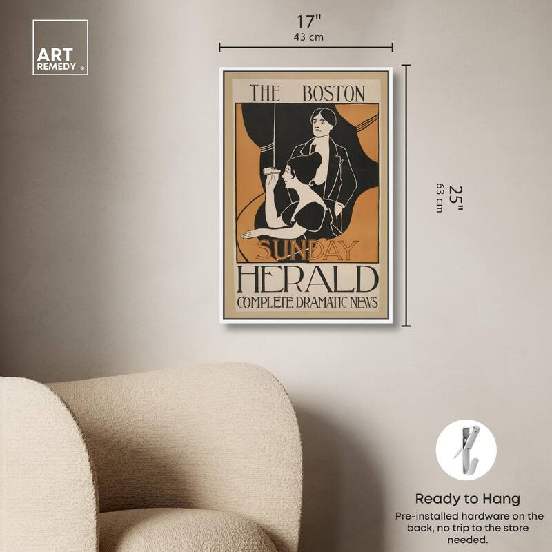 Sunday Herald 1893 Canvas by Art Remedy